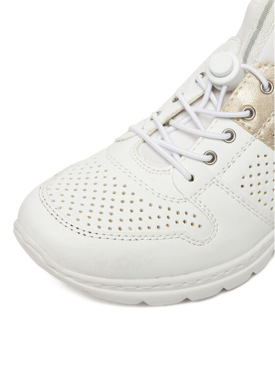 Rieker Sneakers Rieker L3254-80 Alb