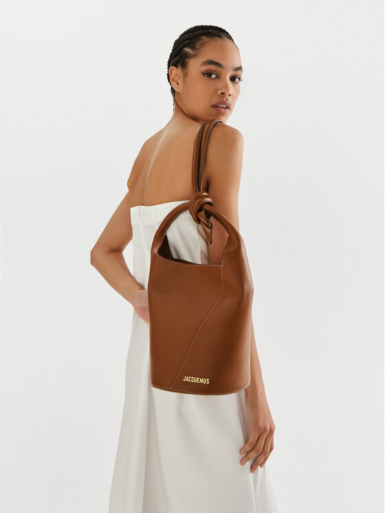 JACQUEMUS Mugursoma JACQUEMUS Le Petit Tourni 245BA366-3173 Brūns