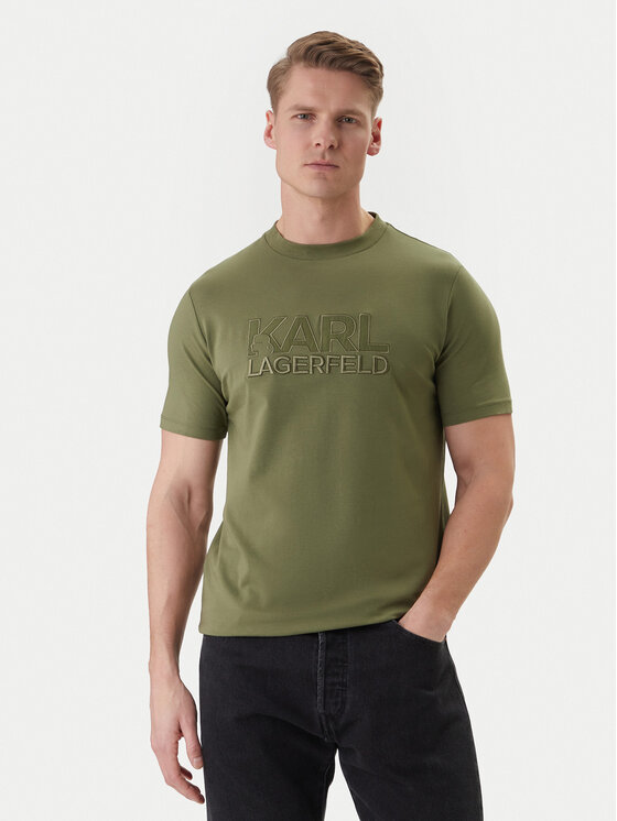 KARL LAGERFELD KARL LAGERFELD Camiseta 755035 562221 Verde Regular Fit