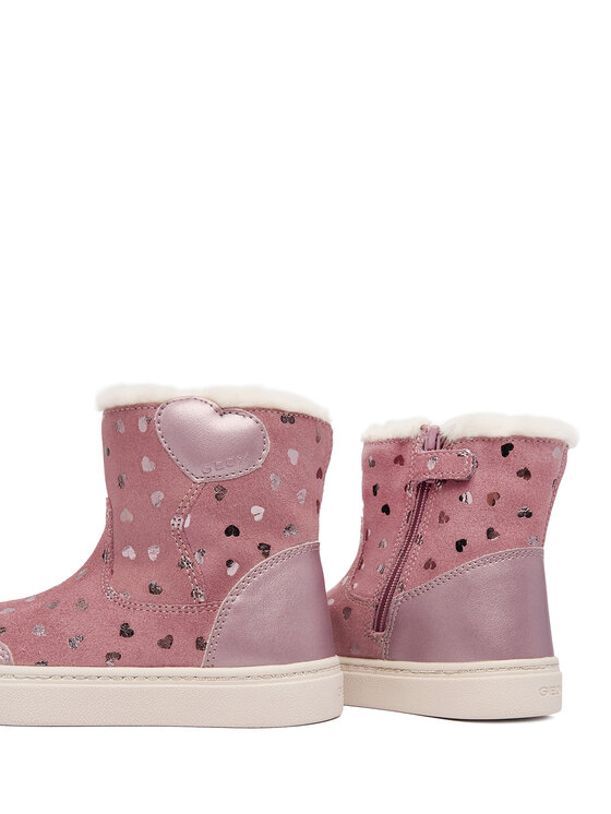 Geox Kozačky Geox B Nashik B563HB 0BSNF C8025 S Růžová