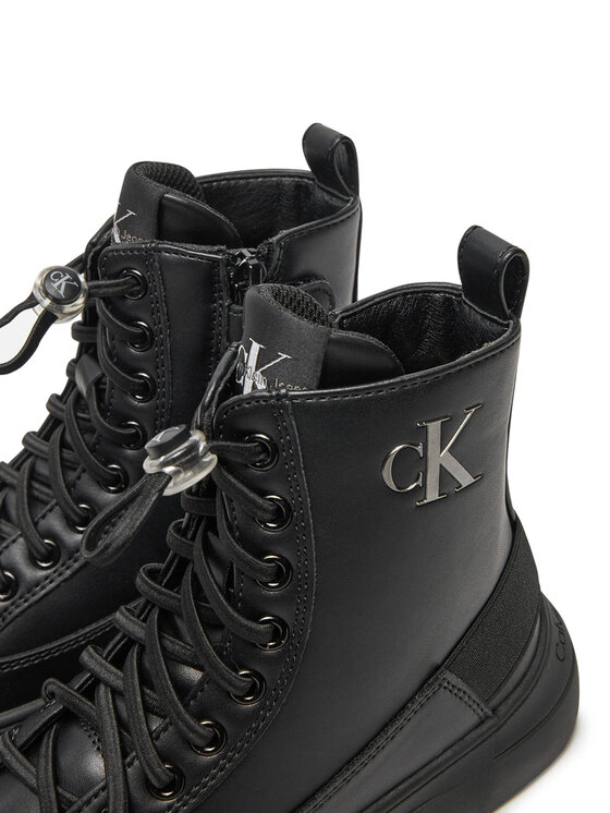 Calvin Klein Jeans Μποτάκια Calvin Klein Jeans Lace-Up Bootie V3A5-80988-1355 M Μαύρο