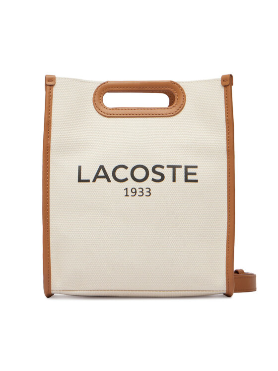 Lacoste Сумка Lacoste Small Heritage Canvas Tote NF5232TD Кремовий