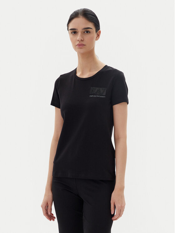 EA7 Emporio Armani EA7 Emporio Armani Футболка 7W000492 AF10373 UC001 Чорний Regular Fit