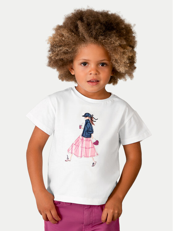 Mayoral Mayoral Camiseta 3011 Blanco Regular Fit