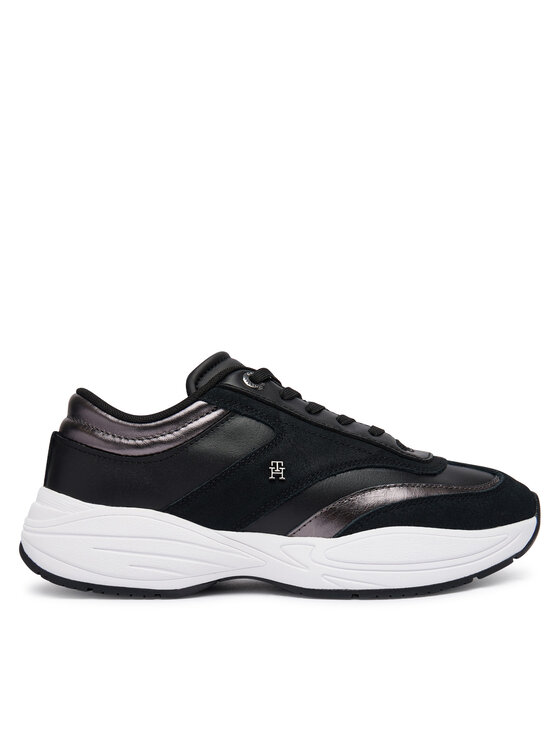 Tommy Hilfiger Sneakersy Tommy Hilfiger Th Modern Sporty Runner Leather FW0FW09590 Czarny