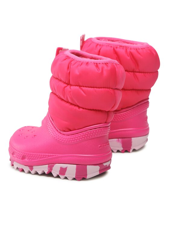 Crocs Μπότες Χιονιού Crocs Classic Neo Puff Boot T 207683 Ροζ