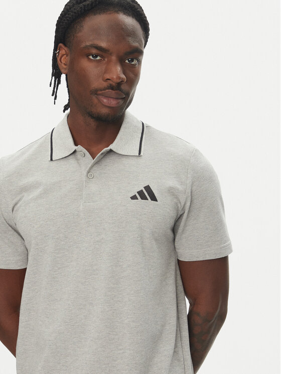 adidas adidas Поло Essentials Small Logo JE9022 Сірий Regular Fit
