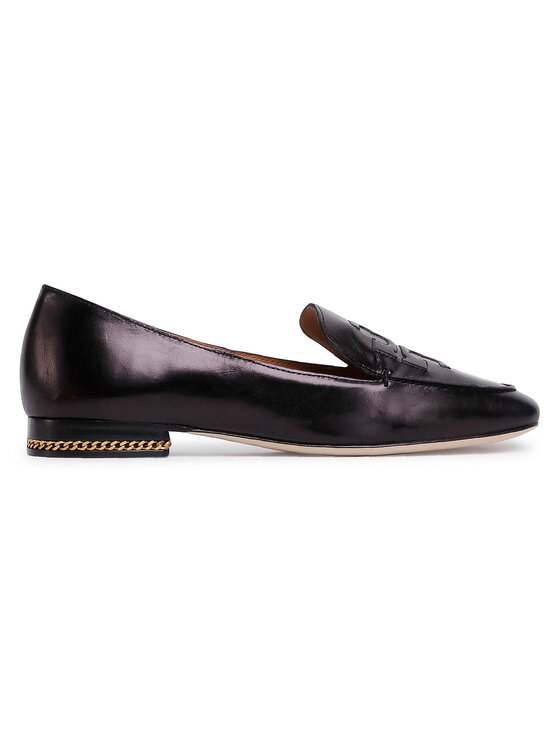 Tory Burch Сліпери Tory Burch Ruby 15Mm Loafer-Goat Leather 74084 Чорний