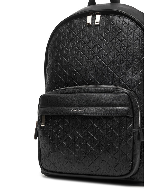 Calvin Klein Mochila Calvin Klein Emblem Emboss Round Backpack LV04D3202G Negro