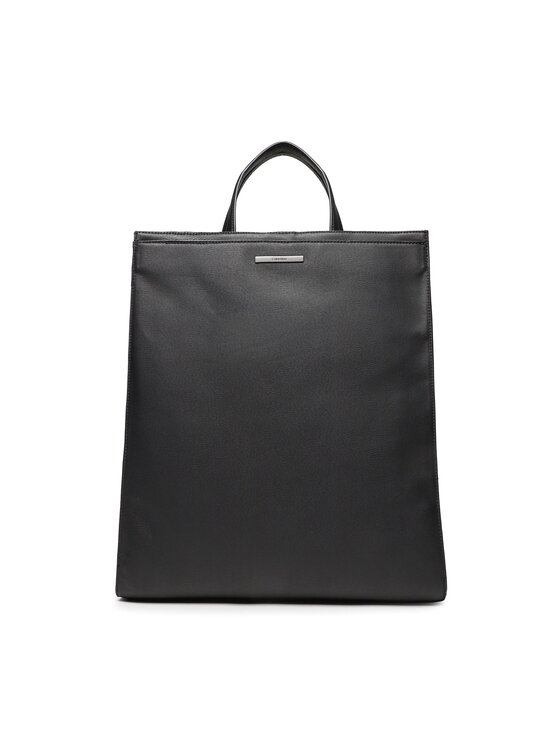 Calvin Klein Pārnēsajamā soma Calvin Klein Modern Metal Tote K50K510540 Melns