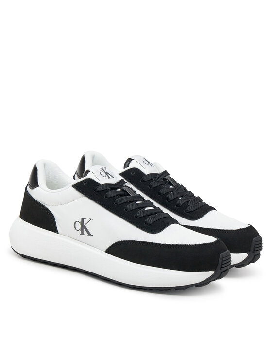 Calvin Klein Jeans Zapatillas Calvin Klein Jeans Athleisure Runner Laceup Mix Wn YW0YW01774 Blanco