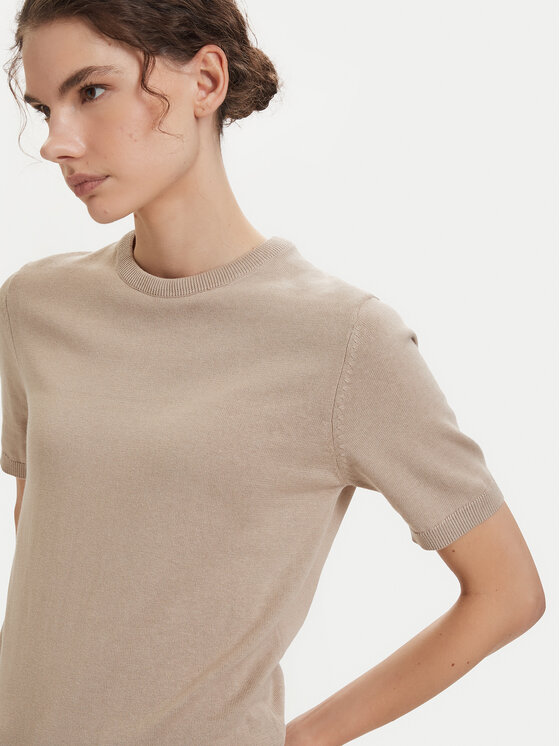 Beverly Hills Polo Club Beverly Hills Polo Club Μπλουζάκι P-SS26W-M6564-0132 Μπεζ Regular Fit