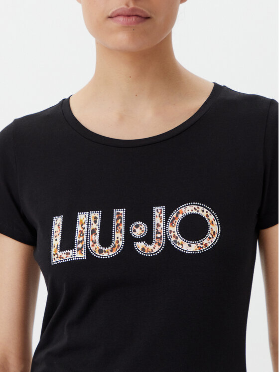 Liu Jo Beachwear Liu Jo Beachwear Majica VA5154 JS003 Črna Regular Fit