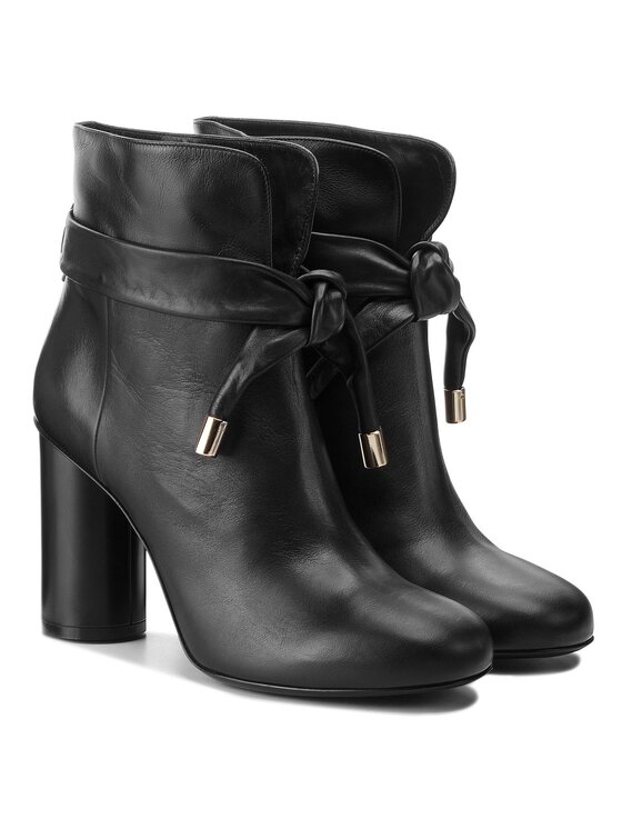 TWINSET Botine TWINSET Tronchetto CA8TSA Negru