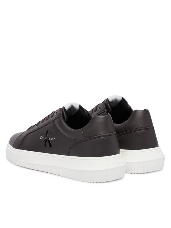Calvin Klein Laisvalaikio batai Calvin Klein Chunky Cupsole Mono Lth YM0YM01317 Ruda