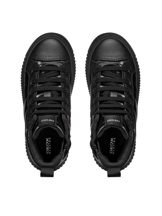 Geox Sneakersy Geox J Laquinny Girl J46M3C 0LVBC C9999 S Čierna