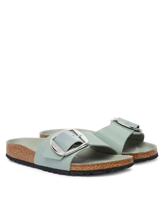 Birkenstock Шльопанці Birkenstock Madrid Big Buckle Hex 1031788 Зелений