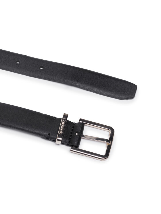 Calvin Klein Dámsky opasok Calvin Klein Metal Loop Belt 25 Mm K60K608200 Čierna
