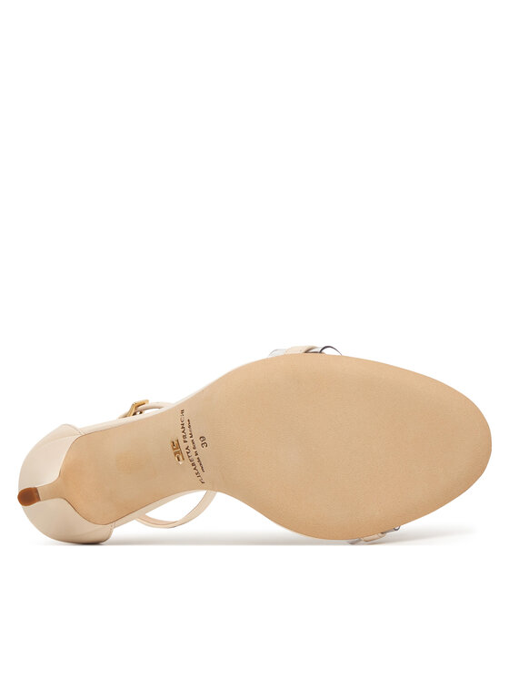 Elisabetta Franchi Sandales Elisabetta Franchi SA56L61E2 Écru