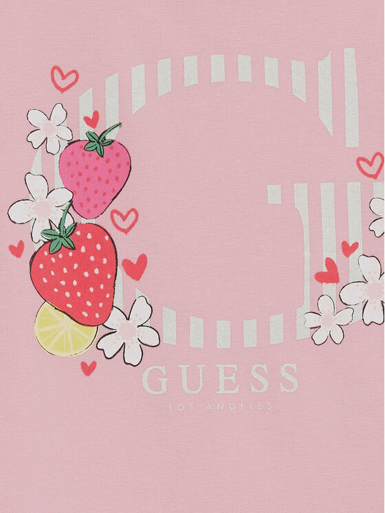 Guess Guess Camiseta K6GI00 K6YW4 Rosa Regular Fit