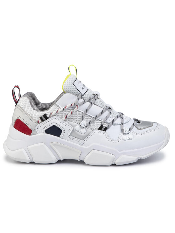 Tommy Hilfiger Laisvalaikio batai Tommy Hilfiger City Voyager Chunky Sneaker FW0FW04610 Balta