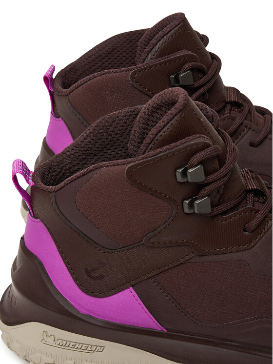 ECCO Sneakersy ECCO W Tex Mid Wp 82432361411 Brązowy