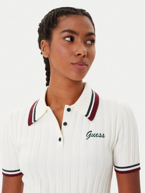 Guess Guess Polo majica V5BP04 Z1152 Bela Regular Fit