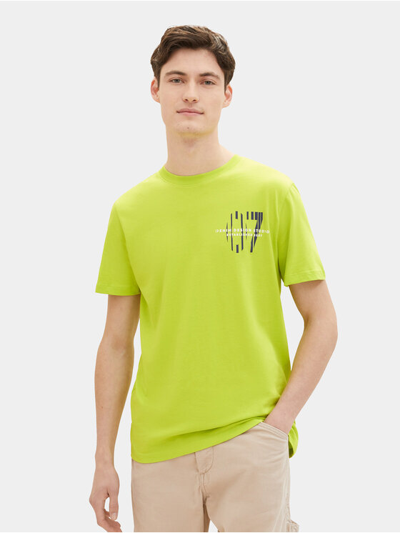 Tom Tailor Denim Tom Tailor Denim T-Shirt 1040838 Πράσινο Regular Fit