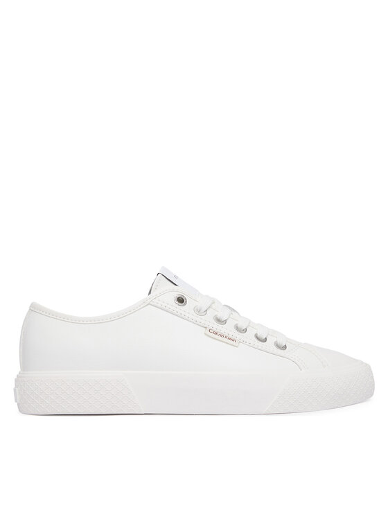 Calvin Klein Plátenky Calvin Klein Vulc Lace Up Low Lth HW0HW03077 Biela