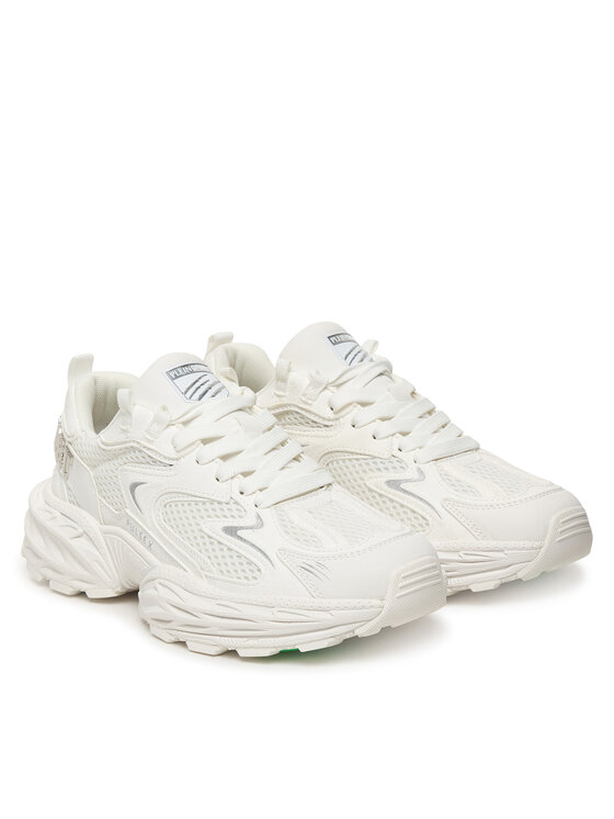 Plein Sport Sneakersy Plein Sport SAFS USC0931 STE003N Biela