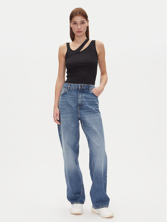 HUGO HUGO Топ Datrus 50537044 Чорний Slim Fit