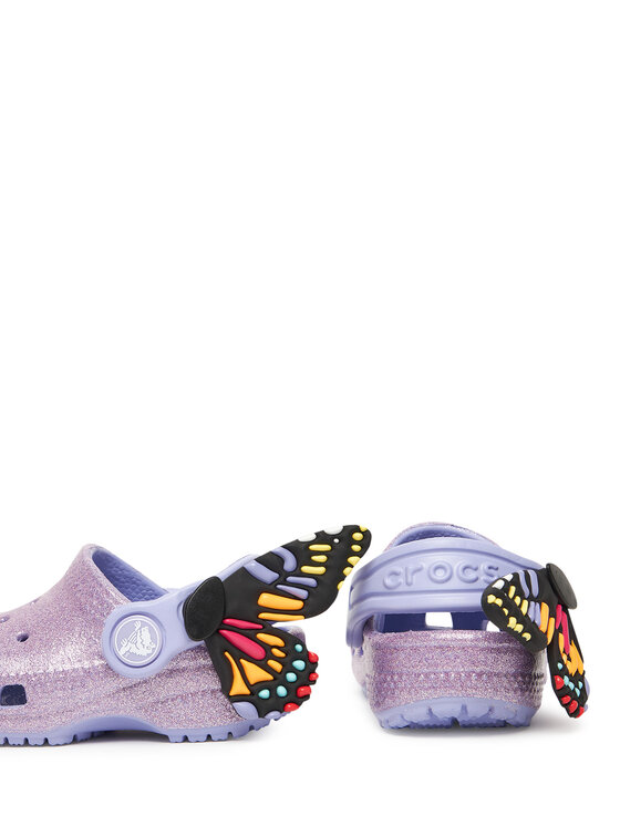Crocs Şlapi Crocs Toddler Classic IAM Butterfly Clog 210018 Violet