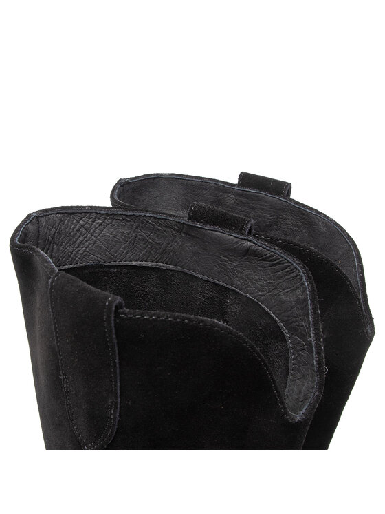 Simple Kovbojské topánky Simple SL-44-02-000113 Čierna