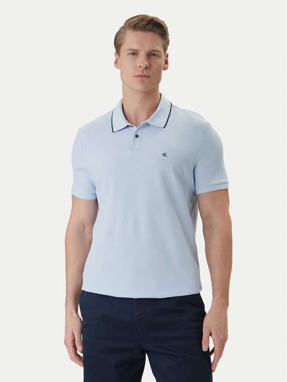 Calvin Klein Calvin Klein Polo LV04LC239G Celeste Regular Fit