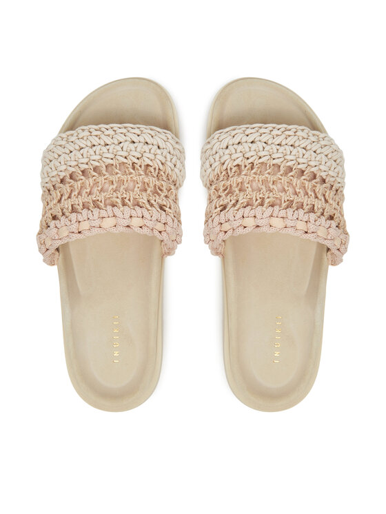 Inuikii Шльопанці Inuikii Loose Knitted 70104-110 Бежевий