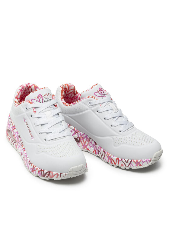 Skechers Снікерcи Skechers Uno Loving Love 155506/WRPK Білий