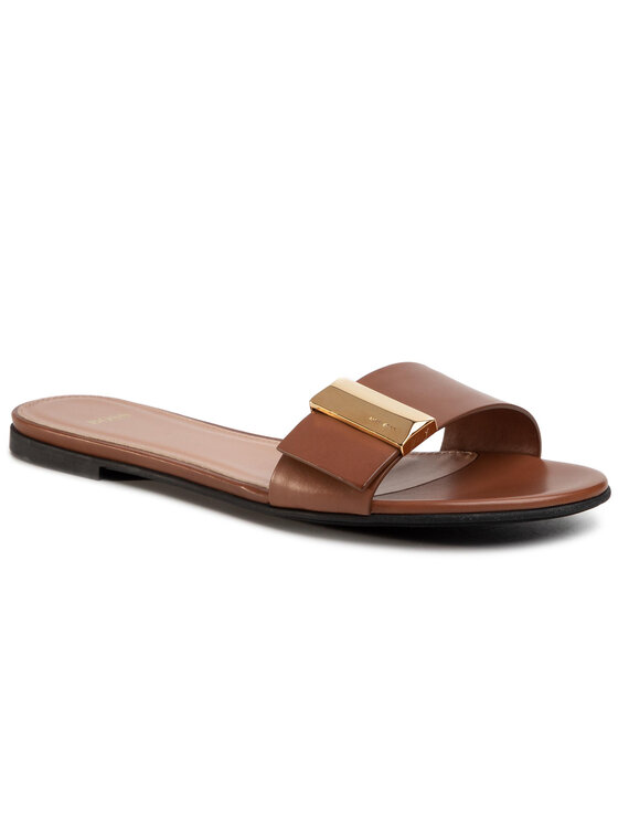BOSS Papucs BOSS Nathalie Slide-C 50429780 10220482 01 Barna