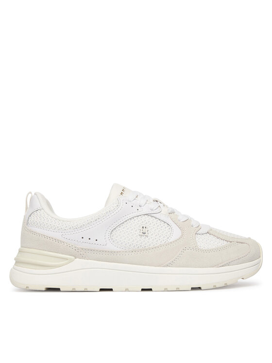 Tommy Hilfiger Sportcipők Tommy Hilfiger Th Mix Material Runner FW0FW09306 Fehér