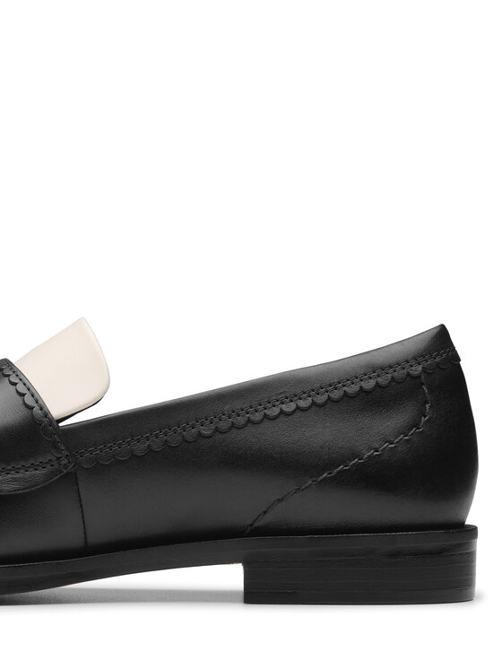 Clarks Mokasíny Clarks Straven Edge 26181270 Čierna