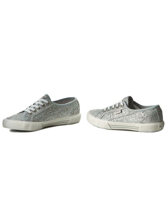 Pepe Jeans Teniszcipő Pepe Jeans Aberlady Flash PLS30498 Ezüst