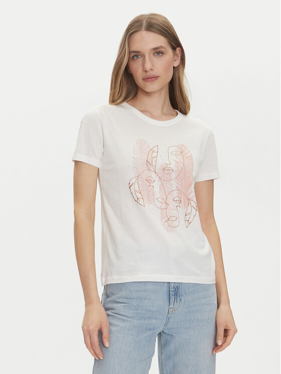 JDY JDY T-Shirt Michigan 15311702 Λευκό Regular Fit