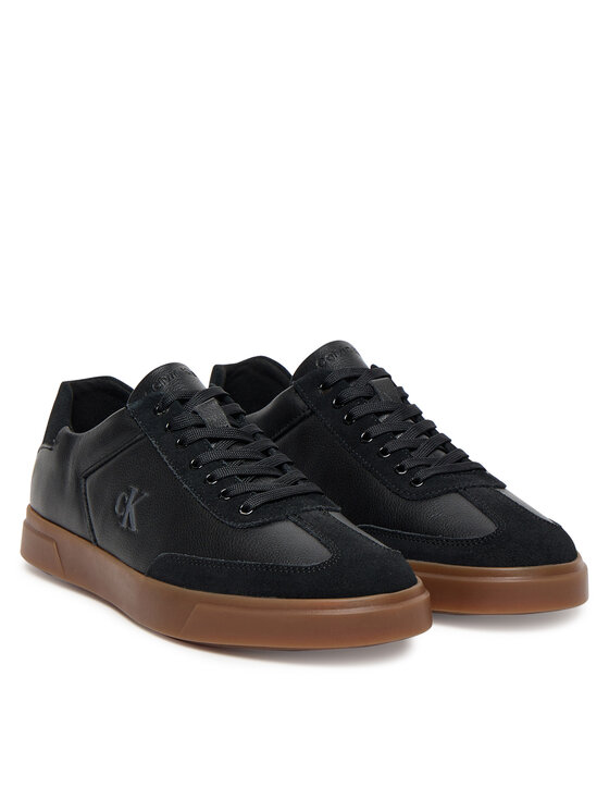 Calvin Klein Sneakersy Calvin Klein Low Pro Cups Lth Mix Mg HW0HW02825 Čierna