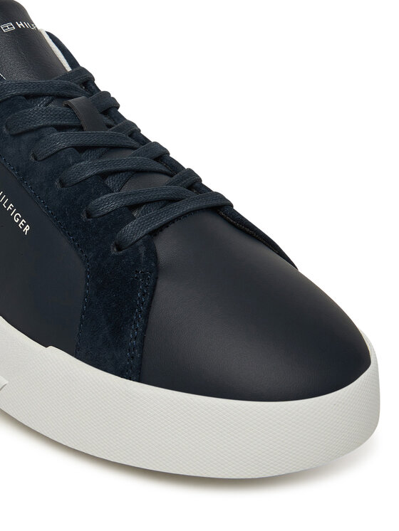 Tommy Hilfiger Sneakersy Tommy Hilfiger Th Court Mix FM0FM05634 Granatowy