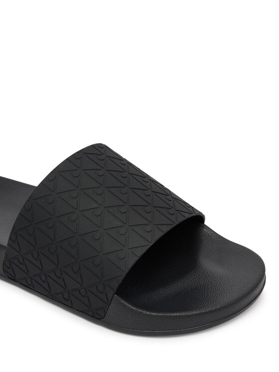 Calvin Klein Nazouváky Calvin Klein Ess Slid Pu Aop HM0HM02110 Černá