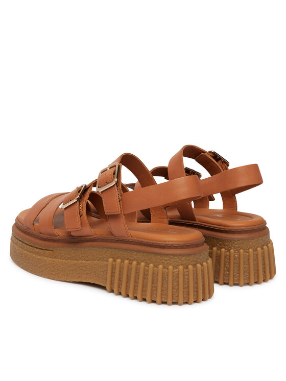 Clarks Босоніжки Clarks Evamar Strap 26185889 Коричневий