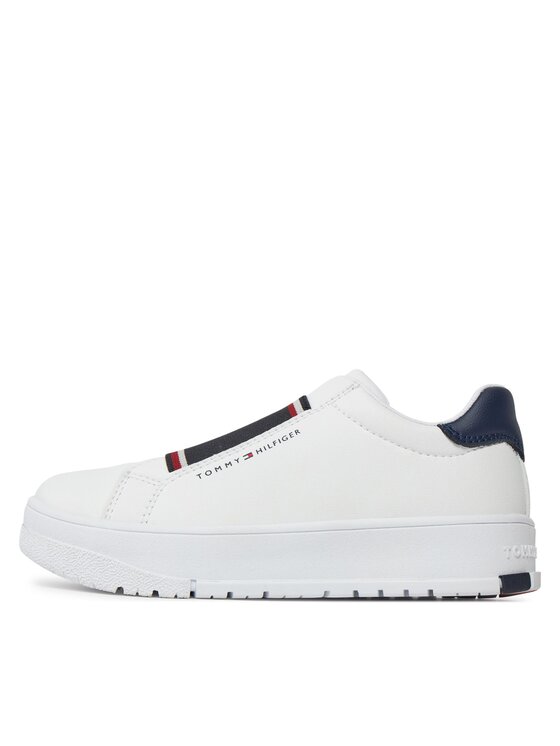 Tommy Hilfiger Laisvalaikio batai Tommy Hilfiger Lace-Up Sneaker T3X9-33358-1355 M Balta