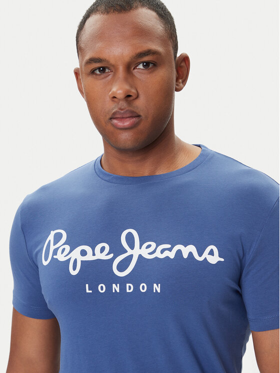 Pepe Jeans Pepe Jeans Camiseta Original Stretch N PM5010132 Azul marino Regular Fit