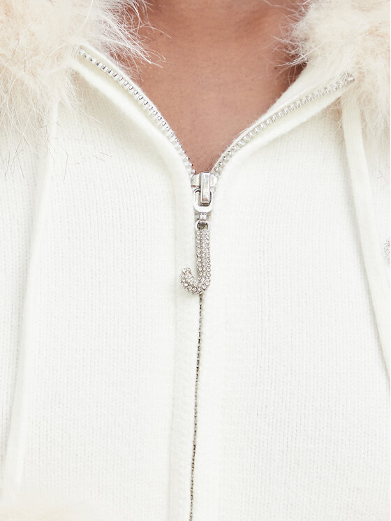 Juicy Couture Juicy Couture Kardigan JCWAS226309 Krem Regular Fit