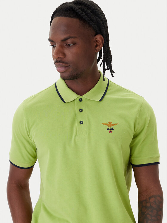 Aeronautica Militare Aeronautica Militare Polo 261PO1308UP00082 Verde Regular Fit