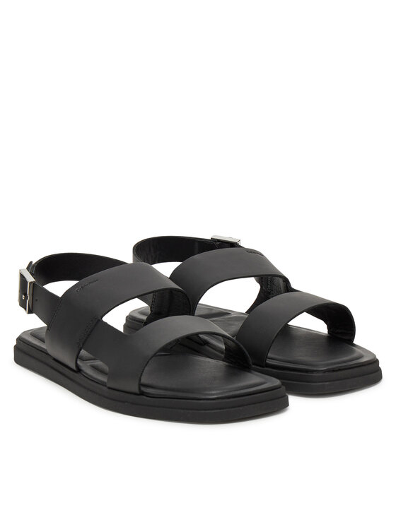 Calvin Klein Sandále Calvin Klein Back Strap W/ Buckle HM0HM01736 Čierna
